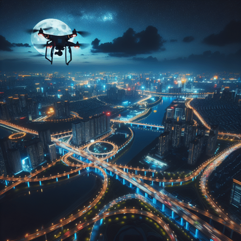 técnicas para criar fotos noturnas impressionantes com drone