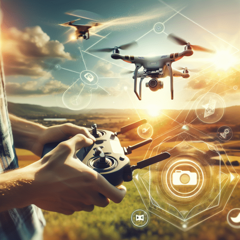 como criar vídeos e fotos com drone