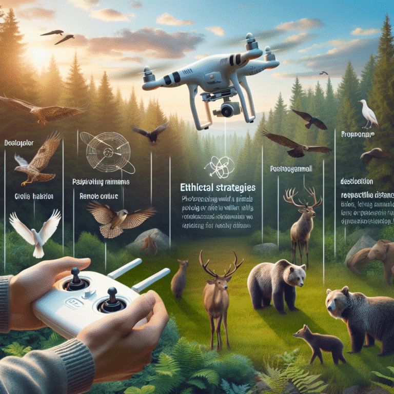 estratégias para fotografar animais de forma ética com drone