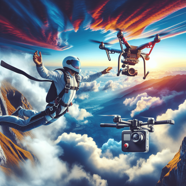 tutorial de captura de fotos de esportes radicais com drone