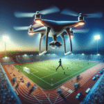 fotografia de esportes usando drone: seguindo a ação de cima