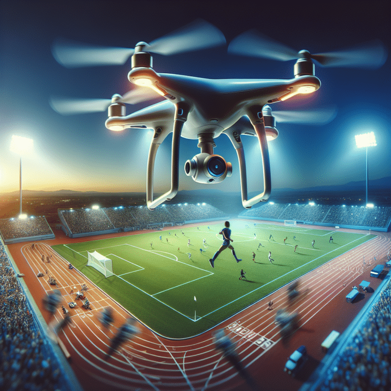 fotografia de esportes usando drone: seguindo a ação de cima