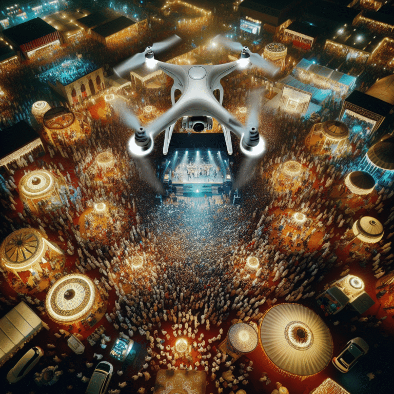 como utilizar drones para fotografia de eventos inesquecíveis